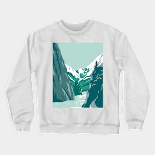 Kenai Fjords National Park in Kenai Peninsula Alaska United States WPA Poster Art Color Crewneck Sweatshirt